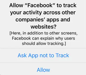 Facebook pop up